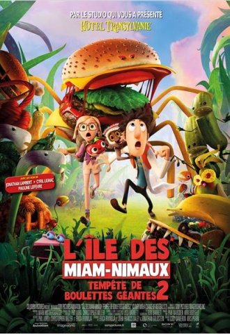 L'île des Miam-Nimaux : Tempête de boulettes géantes 2 - Affiche