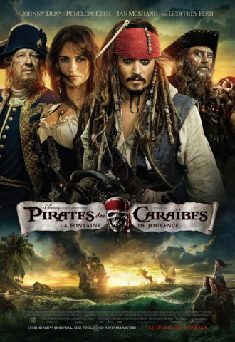 Pirates des Caraïbes : La Fontaine de Jouvence - Affiche