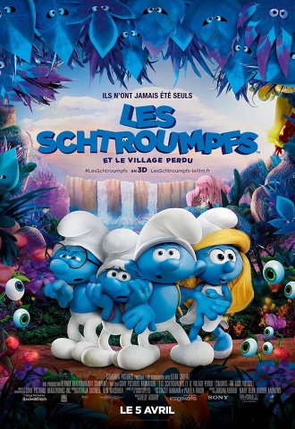 Les Schtroumpfs et le village perdu - Affiche