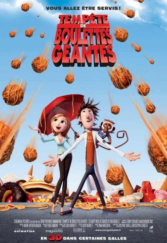 Tempêtes de boulettes géantes  - Affiche